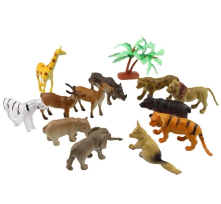 Wild Animal Rubber Animal Figurine Toys