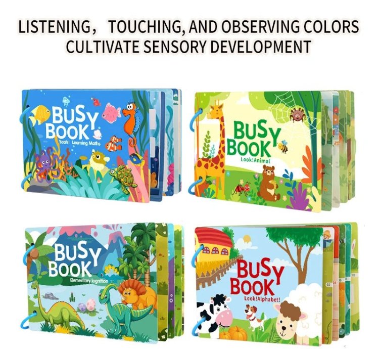 Montessori Baby Busy Book My First Quiet Book Toys for Children