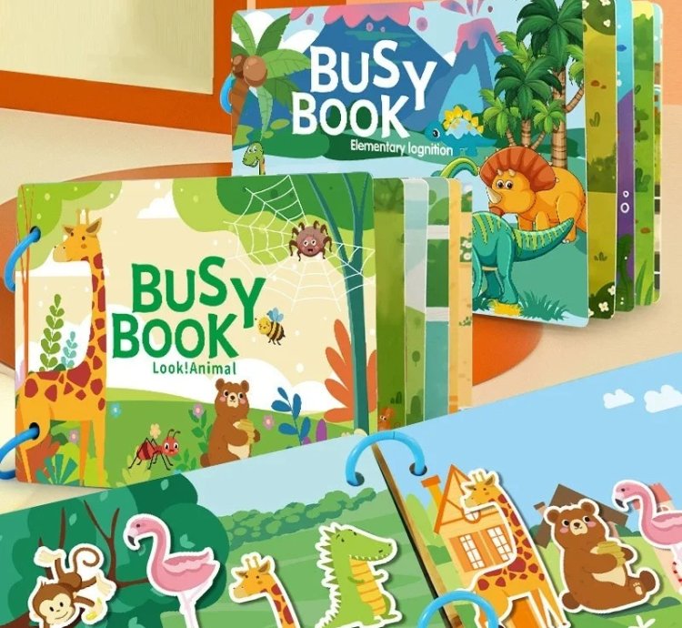 Montessori Baby Busy Book My First Quiet Book Toys for Children