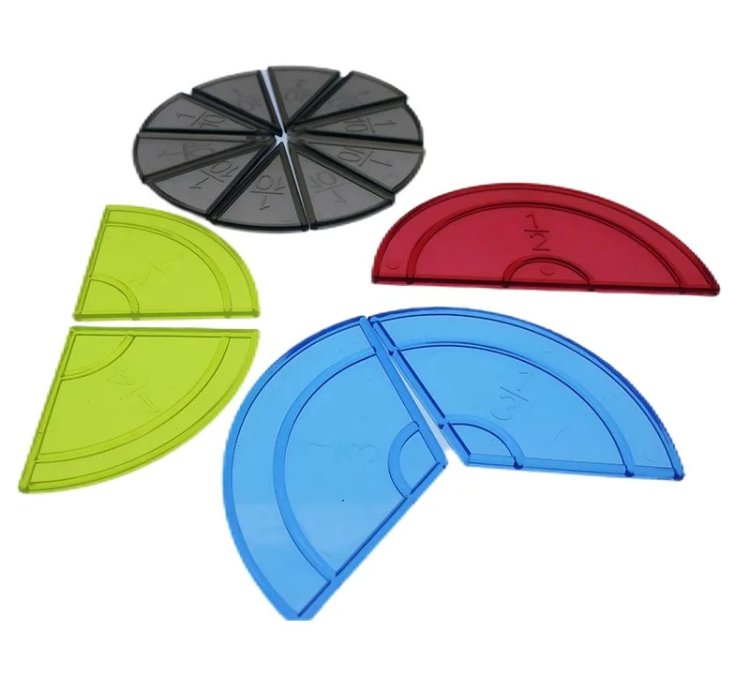 Montessori Math Didactic Materials Kids Translucent Geometric Shape
