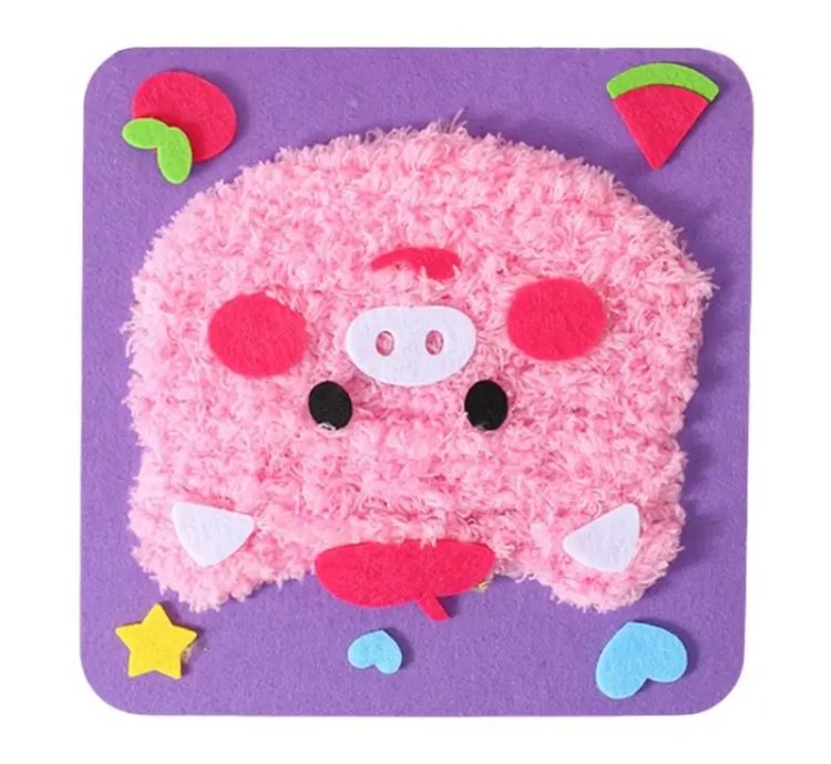 Learn to Sew Toys Cartoon Animals Handmade Dolls Crafting Set