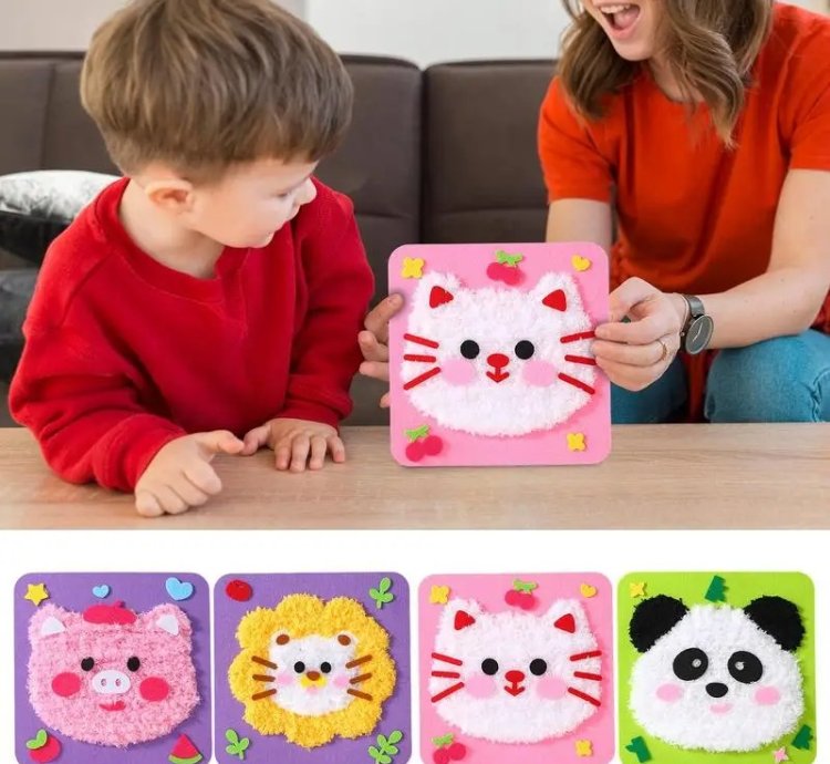 Learn to Sew Toys Cartoon Animals Handmade Dolls Crafting Set