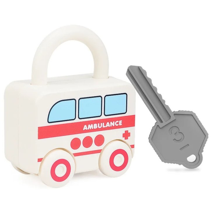 Children Learning Locks with Keys Numbers Matching Counting Montessori Educational Toys