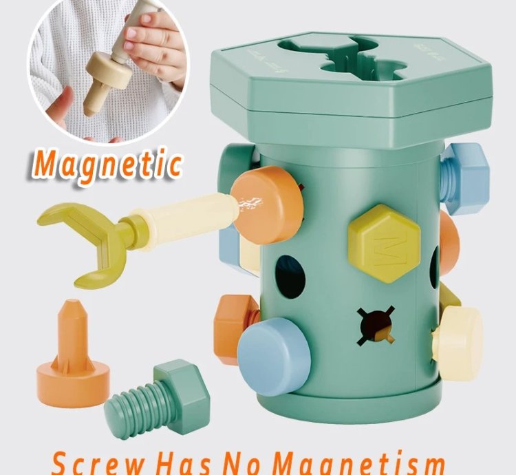 Montessori Screw Toys Large Screw Nut Disassembly Shape Matching