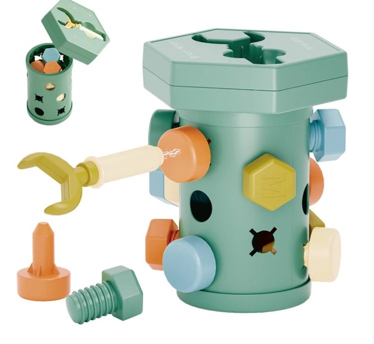 Montessori Screw Toys Large Screw Nut Disassembly Shape Matching