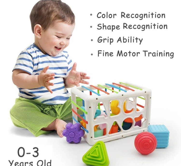Baby Shape Sorting Toys Children Montessori Educational Toys Colorful