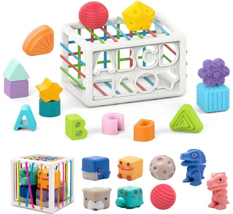 Baby Shape Sorting Toys Children Montessori Educational Toys Colorful
