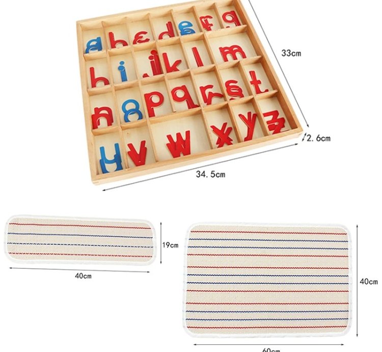 Children Montessori Language Educational Toys Instructions Activity Boxed