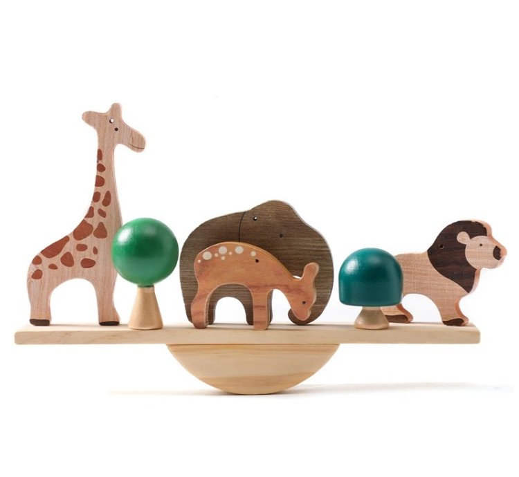 Montessori Sensory Toys Stacking Toys For Baby Forest Houses