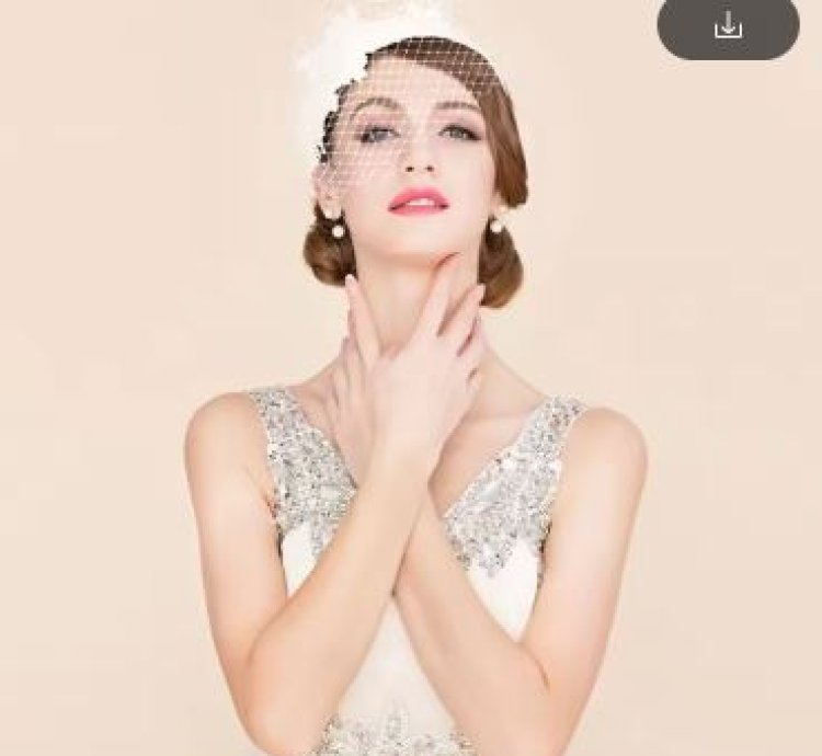 Black White Fascinators Hat With Veil Ladies