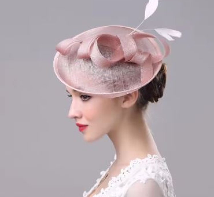 Lady Fascinator Elegant Yarn Mesh Fedoras