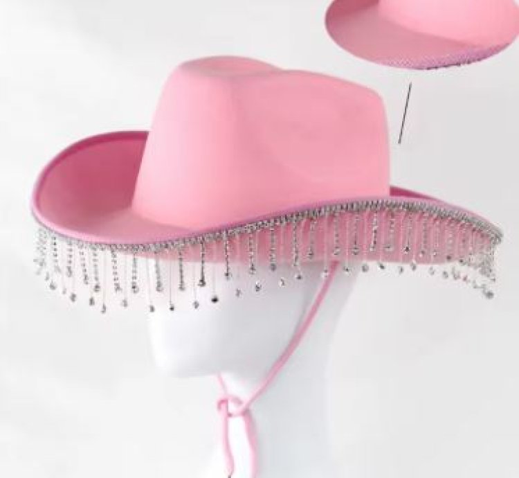 Rhinestone Fringe Western Cowboy Hat