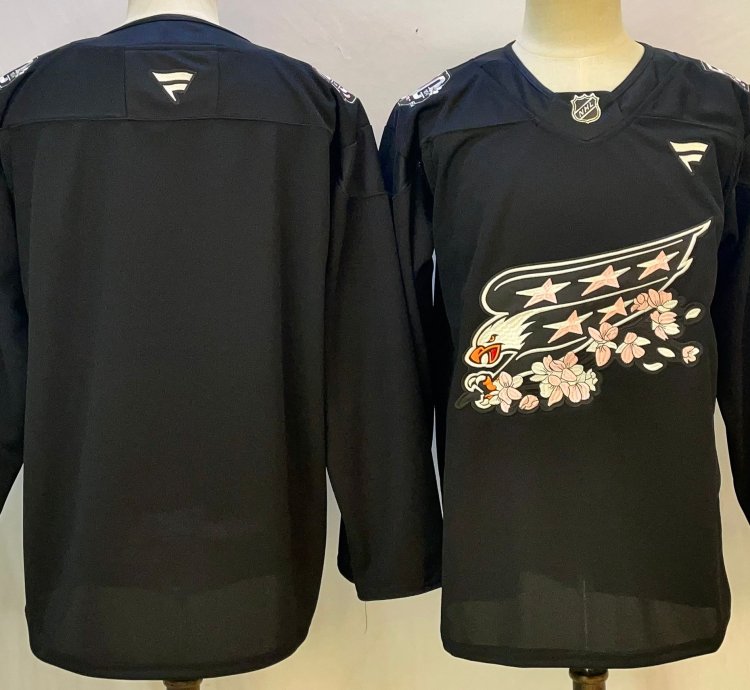 Washington Capitals Team Black Cherry Blossom Jersey