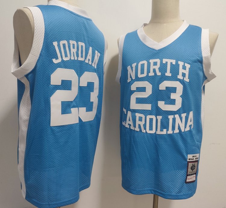 North Carolina Tar Heels Michael Jordan Light Blue 1983-84 Throwback Jersey