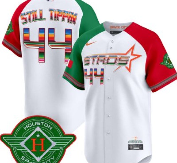 Still Tippin Jersey #44 Astros 2025 City Connect Mexico Vapor Premier Limited Stitched Alternate