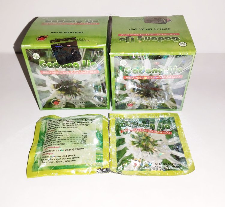 Godong Ijo Capsules – Herbal Remedy for Gout, Cholesterol, Rheumatism