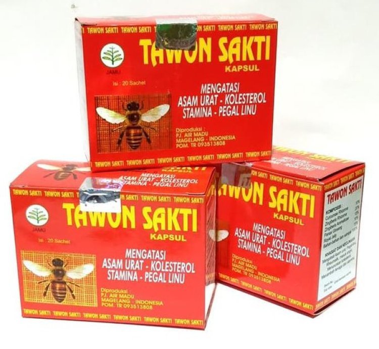 Tawon Sakti Herbal Capsules Boost Stamina Treat Gout Rheumatism Cholesterol