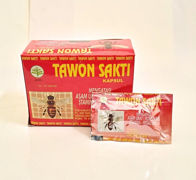 Tawon Sakti Herbal Capsules Boost Stamina Treat Gout Rheumatism Cholesterol