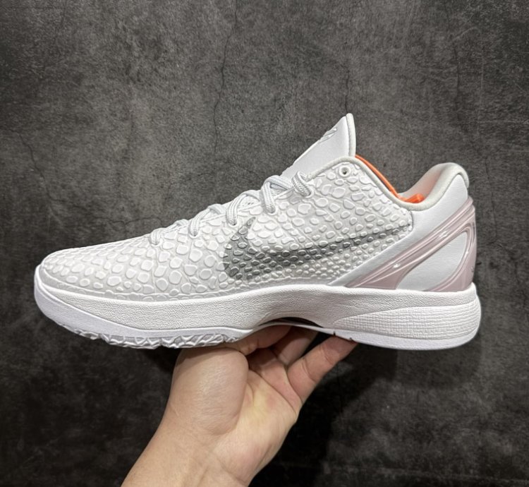 Nike Kobe 6 Protro White Colorway Sneakers