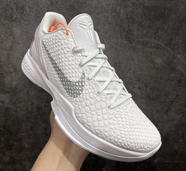 Nike Kobe 6 Protro White Colorway Sneakers