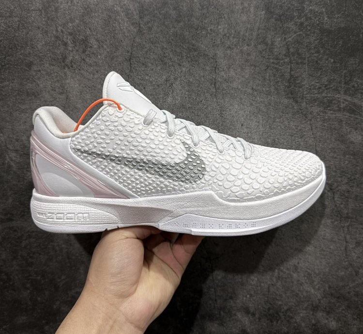 Nike Kobe 6 Protro White Colorway Sneakers