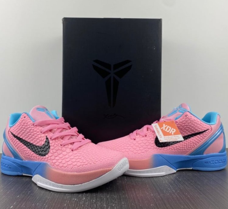 Nike Kobe 6 Protro Pink Blue Black-White