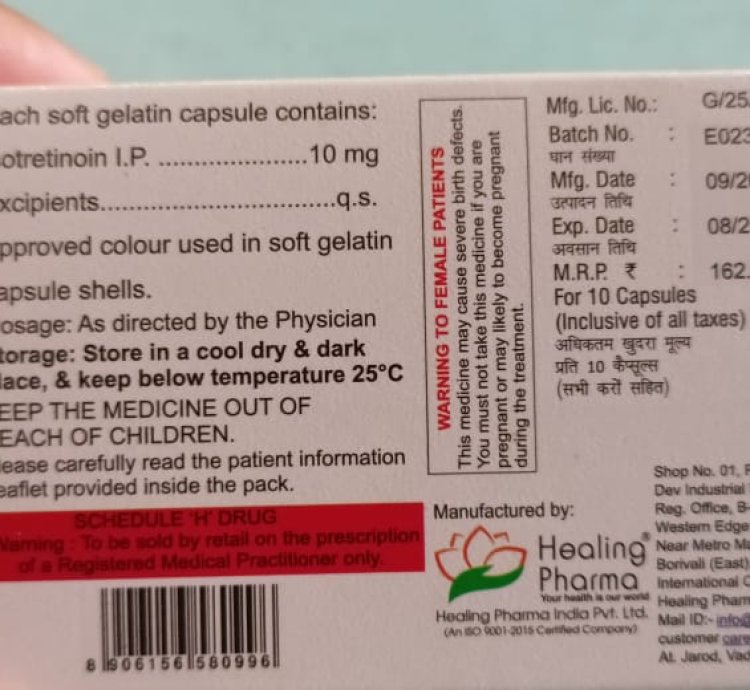 Isotretinoin 20mg Accufine Original Product