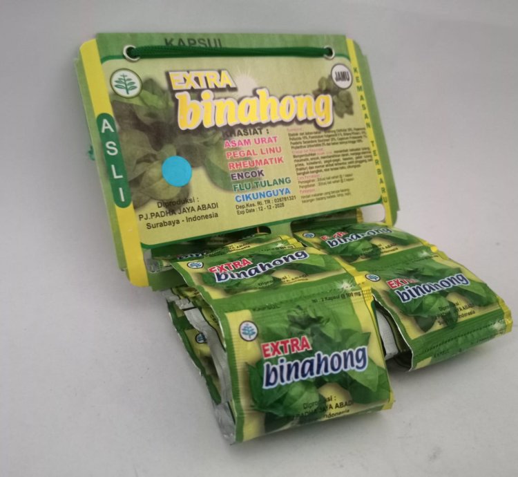 Extra Binahong Capsules Effective for Gout Aches and Pains Rheumatism