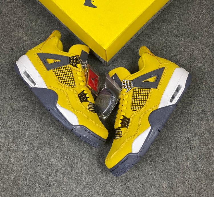 Air Jordan 4 Retro Lightning Yellow 2021