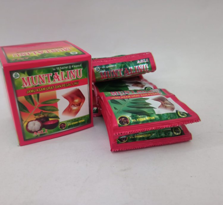 Muntalinu Capsule Herbal For Uric Acid Chronic Rheumatic Destroy Blood Clot