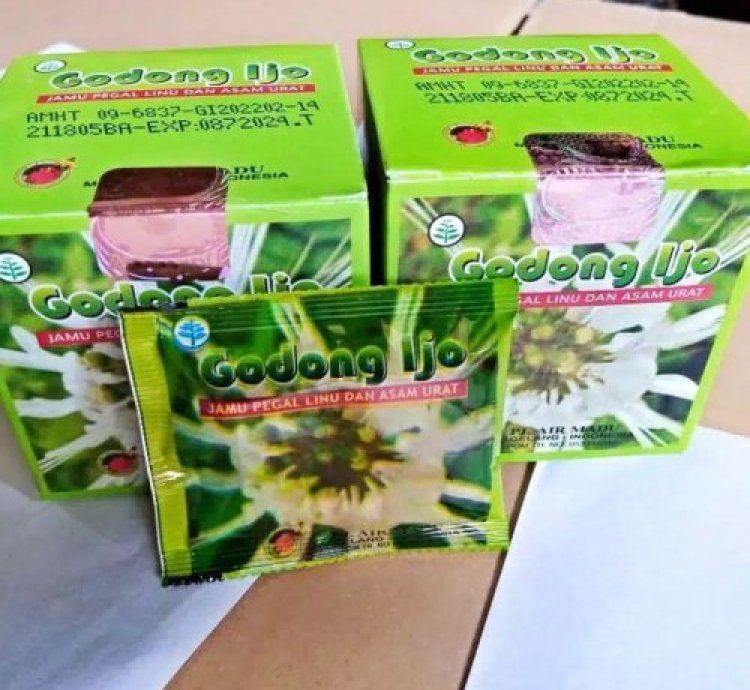 Godong Ijo Capsules For Gout,Chronic Rheumatism, Cholesterol