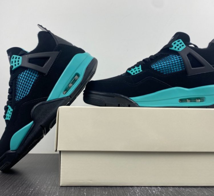 Jordan 4 Retro Coral Blue Tiffany