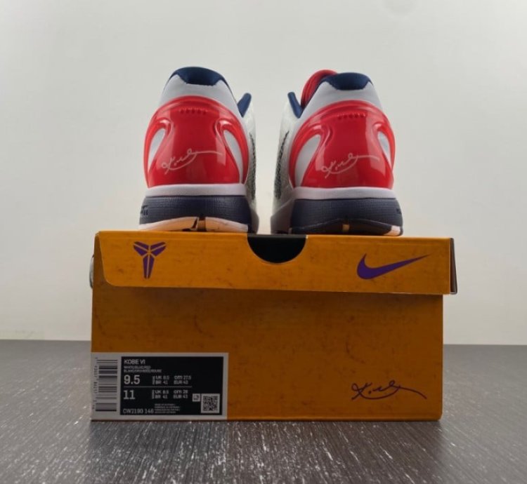 Nike Kobe 6 Protro Team USA White Red Navy