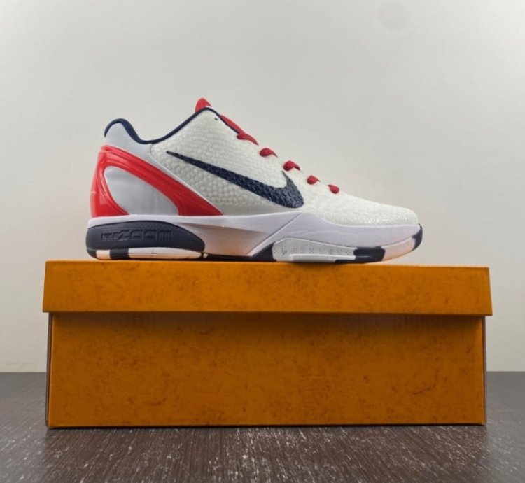 Nike Kobe 6 Protro Team USA White Red Navy