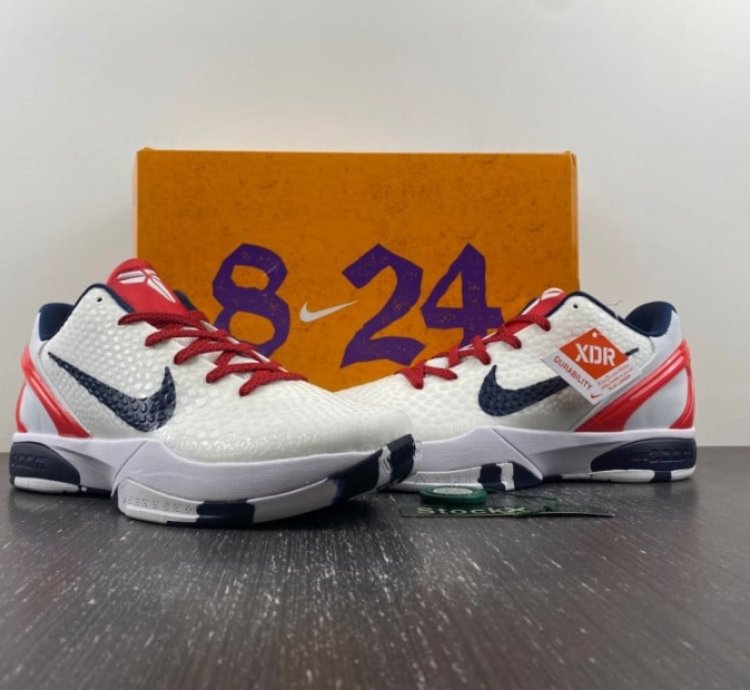 Nike Kobe 6 Protro Team USA White Red Navy
