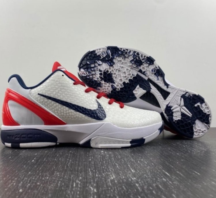 Nike Kobe 6 Protro Team USA White Red Navy
