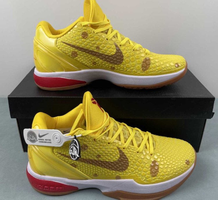 Kobe 6 Protro SpongeBob Kay Yow White Yellow