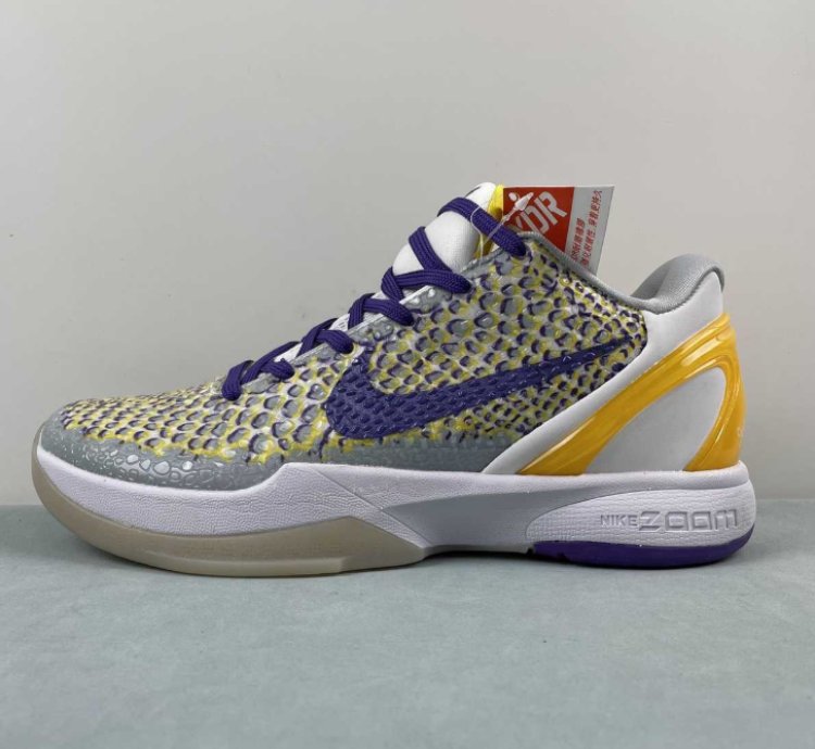 Nike Zoom Kobe 6 Protro 3D Lakers Purple Yellow