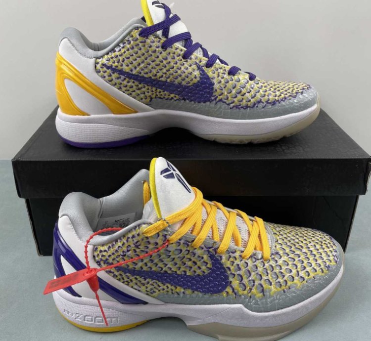 Nike Zoom Kobe 6 Protro 3D Lakers Purple Yellow