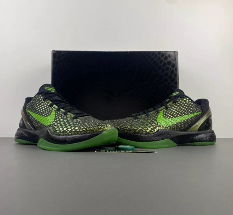 Nike Kobe 6 Supreme Rice Black Gold Green 446442-301
