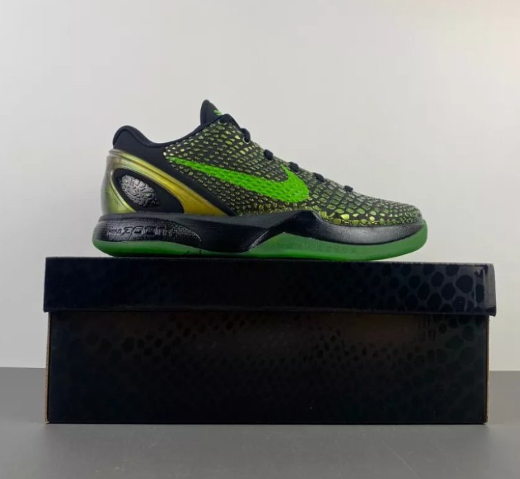 Nike Kobe 6 Supreme Rice Black Gold Green 446442-301
