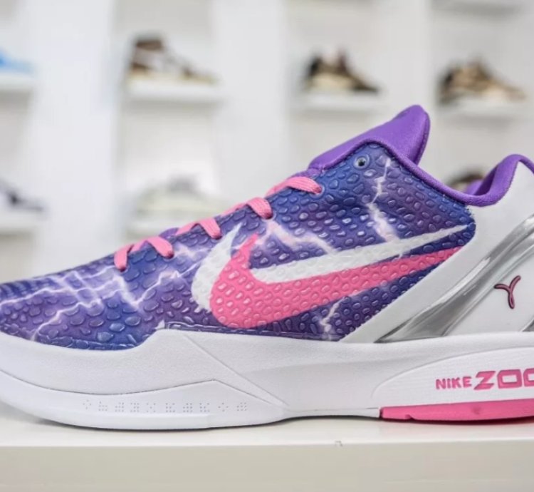 Kobe 6 Protro Purple White Silver Pink CW2190-666
