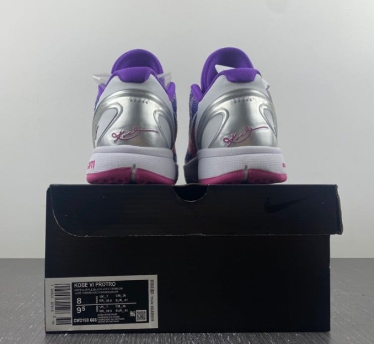 Kobe 6 Protro Purple White Silver Pink