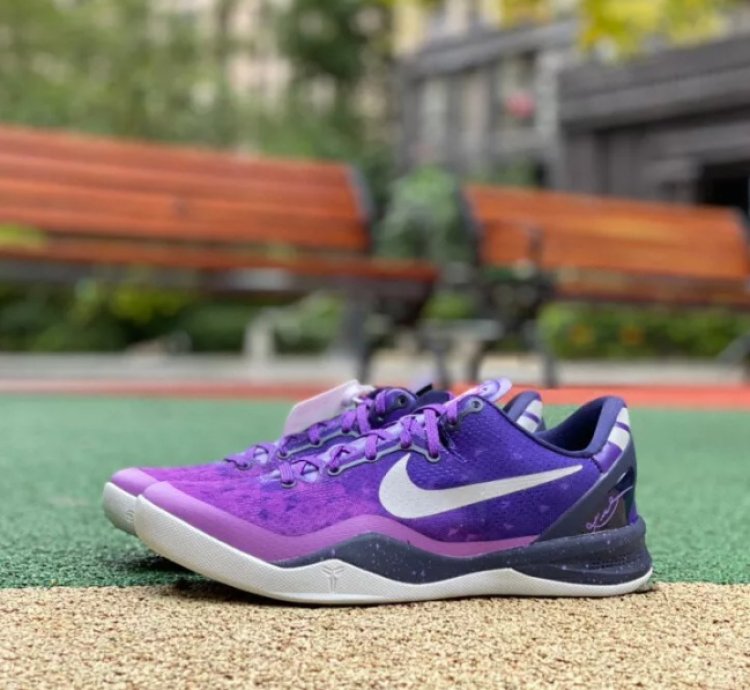 Nike Kobe 8 Playoffs Purple Platinum 555035-500