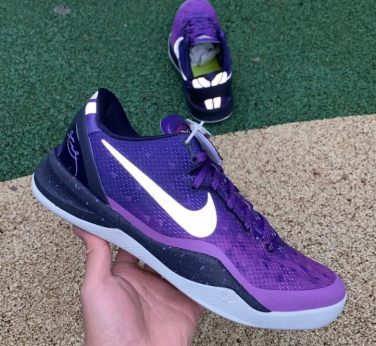 Nike Kobe 8 Playoffs Purple Platinum 555035-500