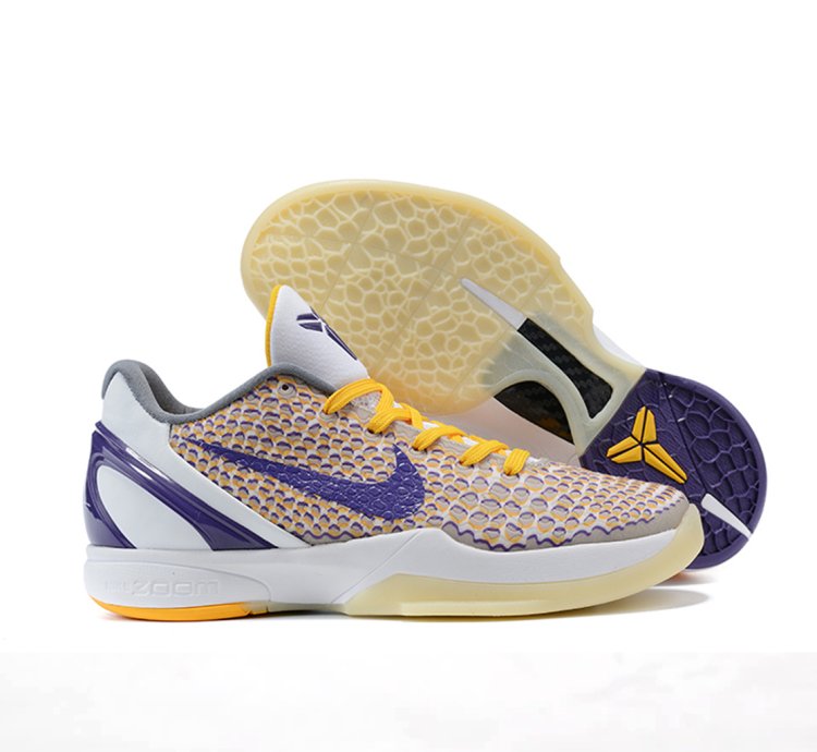 Nike Kobe 6 Protro ' 3D Lakers ' 429659-105 Sneakers