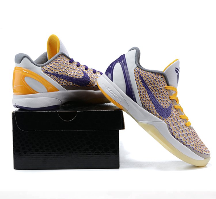 Nike Kobe 6 Protro ' 3D Lakers ' 429659-105 Sneakers