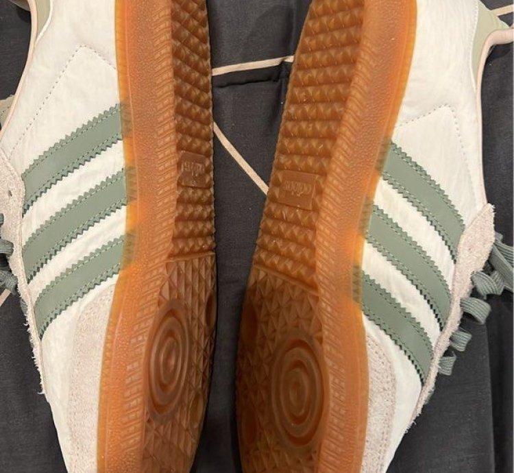 adidas shoes Samba OG 'White Silver Green' - ID0492