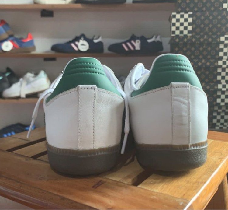 adidas shoes Samba OG 'White Green' - IG1024