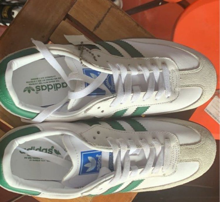 adidas shoes Samba OG 'White Green' - IG1024